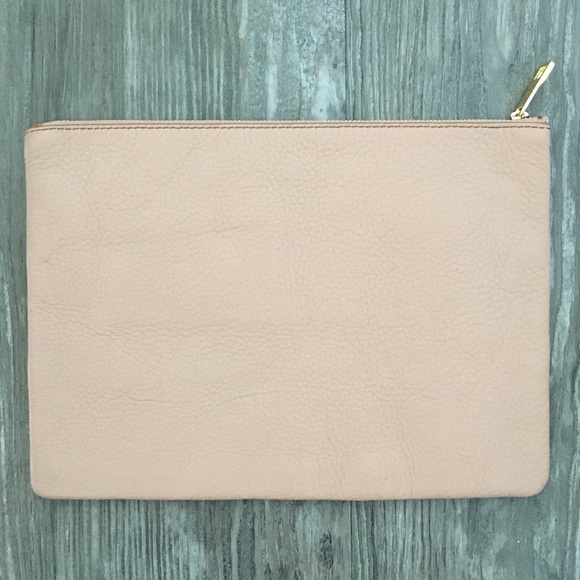 Fossil Pink Stripe Large Clutch - Picture 2 of 12